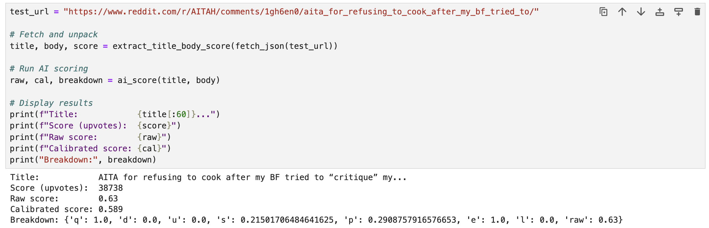 Custom Method and Video Text Results